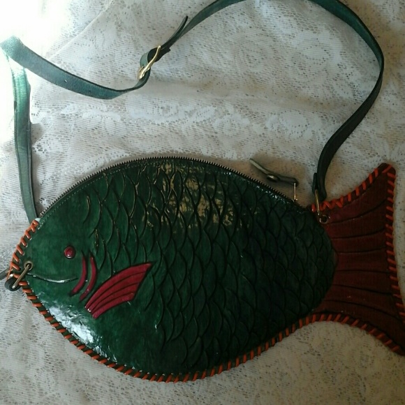 vintage Handbags - Strange vintage  fish  purse